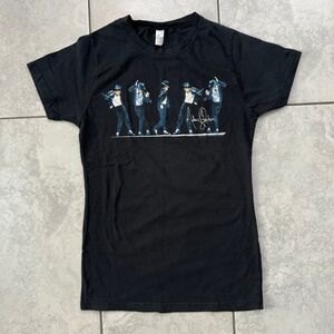 Womens 2008 Michael Jackson Moonwalk Poses T-Shirt Size XL